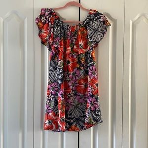 Tropical Floral multicolored dress NWT Size M